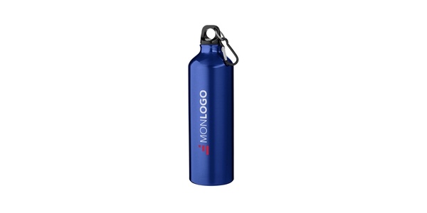 Bouteille d'eau Oregon de 770 ml en aluminium avec mousqueton