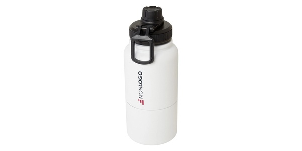 Bouteille de sport Dupeca de 840 ml avec isolation en acier inoxydable certifiée RCS